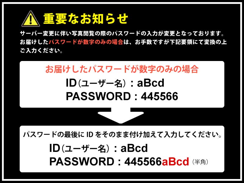 パスワードについて